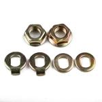 E-Bike Hub Motor Nuts Bike Safety Washers Electric Bicycle Wheel Lock Nuts Motor Axle Bolt Screw Set, E-Bike Hub Motor Axle Lock Nut Set, Replacement Nuts for Electric Bikes(for M14 Rear)