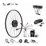 BAFANG Ebike Conversion Kit with Battery - 48V500W Brushless Geared Front Hub Motor, DIY Electric Bike Motor Kit with Digital Display&PAS,4 Riding Modes for 20"/26"/700C/28/29" MTB City Road Bike