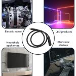 Frdhee 9 Pin E-Bike Motor Extension Cable, Waterproof Wheel Motor Extension Cable for Electric Bike and Escooter Female to Male Electric Bike Wire E-Bike Cable Conversion Kit, 1.5 x 600mm