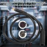 Frdhee 9 Pin E-Bike Motor Extension Cable, Waterproof Wheel Motor Extension Cable for Electric Bike and Escooter Female to Male Electric Bike Wire E-Bike Cable Conversion Kit, 1.5 x 600mm