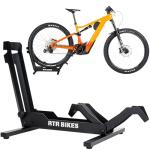 RTR BIKES Brutus Professional Bike Floor Stand – Heavy Duty Steel Rack for E-Bikes & MTB up to 66 lbs (30kg) – Fits 26-29" Wheels & Tires up to 2.8" – Garage Storage & Wash