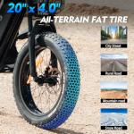 GugoIs Electric Bike for Adults,Peak 1000W Motor,Up to 30Mph, 25-45 Miles Dirt Ebike,20" Fat Tire Electric Motorcycle with 48V 15.6A Battery UL 2849 Tested,7-Speed E Bike