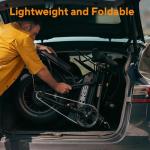 GLOBALKEEP 16" Folding Electric Bike for Adults, 750W Motor Fat Tire Commuter E-Bike, 48V 13Ah Removable UL 2849 Battery, Step-Through City Ebike with Front Basket, Dual Disc Brakes & LED Lights