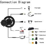 BAFANG BBSHD 48V/52V 500W 750W 1000W Mid Drive Kit with Battery Optional BBS01 BBS02 8FUN DIY Conversion Kit with LCD Display & Chainring Mountain Bike, Road Bike
