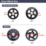 BAFANG BBSHD 48V/52V 500W 750W 1000W Mid Drive Kit with Battery Optional BBS01 BBS02 8FUN DIY Conversion Kit with LCD Display & Chainring Mountain Bike, Road Bike