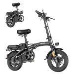 HLOIE Folding Electric Bike for Adults, 500W Peak Motor, Up to 23 MPH, 14” Foldable Ebike with 48V 12Ah Battery, 35 Miles PAS Range, Mini Electric Bicycle for Adults & Teens