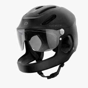 THE BEAM Virgo Full Face Helmet – Revolutionary Protection for E-Bikes, Scooters & More, MIPS Brain Protection System, Lightweight, Smart Brake Light, Unisex (Medium/Black)