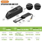 BAFANG 48V 20Ah Lithium Ebike Battery CAN Protocol with Comunication Function 30A BMS for 0-1500W Motor Electric Bike Conversion Kit