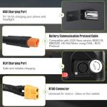 BAFANG 48V 20Ah Lithium Ebike Battery CAN Protocol with Comunication Function 30A BMS for 0-1500W Motor Electric Bike Conversion Kit