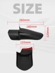 JFG RACING Rear Wheel Fender for Ebike,Imitation Carbon Fiber Motorcycle Shock Mudguard Mud Guard for Dirt Bike Surron Light Bee X and S/X160/X260