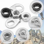 Moicstiy 12 Pcs Bike Wheel Axle Nuts and Safety Washers Kit, 3 Size M8/M9.5/M10 Bike Hub Nuts Washers Bike Parts Accessories for Front and Back Bike Wheel