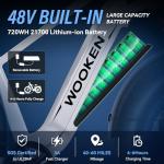 Wooken Gale Electric Bike 26" x 4.0 Fat Tire Electric Bike,Peak 1500W Motor EBike for Adults with 48V 720WH Removable Battery, Up to 60Miles Ebikes,7 Speed,SGS Certified to UL2849