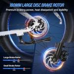 Wooken Gale Electric Bike 26" x 4.0 Fat Tire Electric Bike,Peak 1500W Motor EBike for Adults with 48V 720WH Removable Battery, Up to 60Miles Ebikes,7 Speed,SGS Certified to UL2849