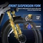 Wooken Gale Electric Bike 26" x 4.0 Fat Tire Electric Bike,Peak 1500W Motor EBike for Adults with 48V 720WH Removable Battery, Up to 60Miles Ebikes,7 Speed,SGS Certified to UL2849