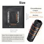 INLETTER Heated E-Bike Battery Cover Winter Waterproof Thermal Case for Electric Bicycle Extends Battery Life Range in Cold Weather for Commuting and Riding,Black