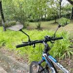 Homieway 2PCS Bike Mirrors for Handlebar Mount, Bike Rear View Mirror, HD Glass Bicycle Mirrors for E-bike, Mountain Bike, City Bikes & Scooter (Left&Right 0.87-0.98")