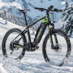 INLETTER Heated E-Bike Battery Cover Winter Waterproof Thermal Case for Electric Bicycle Extends Battery Life Range in Cold Weather for Commuting and Riding,Black