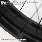 20" Fat Bicycle Front Wheel - 4.0" Tire, Aluminum Alloy, Quick Release 9x135mm 36H Hub, 6 Bolts Disc Brake for E-Bike, Snow and Beach Bikes