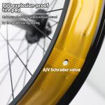 20" Fat Bicycle Front Wheel - 4.0" Tire, Aluminum Alloy, Quick Release 9x135mm 36H Hub, 6 Bolts Disc Brake for E-Bike, Snow and Beach Bikes