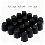 hhfvvda 12 Pack Bike Hub Axle Dust Covers – Replacement End Caps for Bicycle Flanged Axle Nuts, Fits eBikes, Electric Scooters & Bike Conversion Kits, Ideal for Wheel Motor Screw Bolt Protection