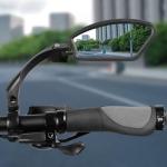2 Pack Adjustable Handlebar Bike Mirror,Universal Fit Rearview Bicycle Mirrors,Scratch Resistant Glass Lens,360° Rotatable Safety E-bikes Rear View Mirrors,Compatible with Mountain Bikes,Road Bikes