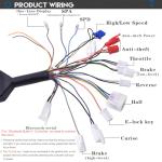 72V 5000W Brushless Motor Kit 6800RPM Electric DC Motor with Fardirve Controller Electric Motor Kit for Go Kart Motorcycle Scooter Conversion Kit 9T #35 Sprocket