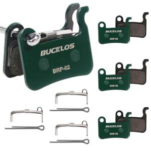 BUCKLOS Bike Disc Brake Pads - Bicycle Disk Brake Pads for Zoom/Shimano Deore XT XTR LX SLX Hone Alfine Saint for Ebike/Mountain Bike/Electric Bike/Road/Scooter(Ceramic)