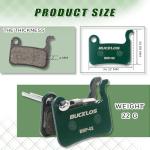 BUCKLOS Bike Disc Brake Pads - Bicycle Disk Brake Pads for Zoom/Shimano Deore XT XTR LX SLX Hone Alfine Saint for Ebike/Mountain Bike/Electric Bike/Road/Scooter(Ceramic)