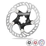 BUCKLOS IIIPRO 140mm 160mm 180mm 203mm Floating Bike Disc Brake Rotor with 6 Bolts, Mountain Bike MTB Stainless Steel Bicycle Disc Brakes Rotors for Road Bike/Ebike/BMX(Black)