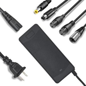 Electric Bike Charger 48V, 54.6V 2A Charger (5 Plugs) Fast Universal for 48V Lithium Battery, Compatible with Ebike, One Wheel, Electric Bicycle, Rad Power Bike