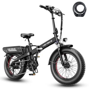 Electric Bike for Adults with Peak 1000W Motor up to 25Mph EBS Ebike, Built-in 48V Removable Battery up to 55 Max Miles Folding Ebike, Aluminum 20'' Fat Tire Electric Bicycle