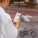 Electric Bike for Adults with Peak 1000W Motor up to 25Mph EBS Ebike, Built-in 48V Removable Battery up to 55 Max Miles Folding Ebike, Aluminum 20'' Fat Tire Electric Bicycle