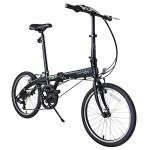 Dahon VYBE D7 Folding Bike, Lightweight Aluminum Frame; 7-Speed Gears; 20” Foldable Bicycle for Adults, Black