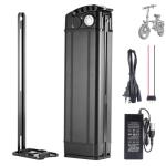 Airuxuan 48V 10Ah Ebike Battery, Silver Fish Lithium-ion Battery with 2A Charge for 200-550W Electric Bicycles Folding Bike Mountain Bike Motor