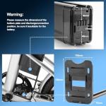 Airuxuan 48V 10Ah Ebike Battery, Silver Fish Lithium-ion Battery with 2A Charge for 200-550W Electric Bicycles Folding Bike Mountain Bike Motor