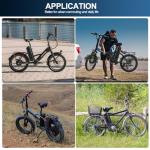 Airuxuan 48V 10Ah Ebike Battery, Silver Fish Lithium-ion Battery with 2A Charge for 200-550W Electric Bicycles Folding Bike Mountain Bike Motor