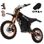 Tuttio Soleil01 Electric-Dirt-Bike for Teens Adults, 14"/12" Fat Tire 2000W Electric-Motorcycle with 48V 21AH Battery Ebike 200NM Hydraulic Brakes Mountain Off-Road EBike