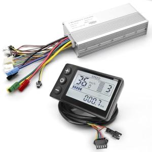 MUSELK EBike Conversion Kit 500W/1000W/1500W, 36V/48V 22A/30A/35A Brushless Controller Mini LCD S866 Display for Electric Bicycle Scooter Mountain Bike Parts