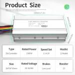 MUSELK EBike Conversion Kit 500W/1000W/1500W, 36V/48V 22A/30A/35A Brushless Controller Mini LCD S866 Display for Electric Bicycle Scooter Mountain Bike Parts