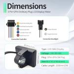 MUSELK EBike Conversion Kit 500W/1000W/1500W, 36V/48V 22A/30A/35A Brushless Controller Mini LCD S866 Display for Electric Bicycle Scooter Mountain Bike Parts