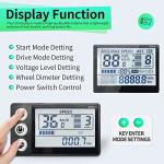 MUSELK EBike Conversion Kit 500W/1000W/1500W, 36V/48V 22A/30A/35A Brushless Controller Mini LCD S866 Display for Electric Bicycle Scooter Mountain Bike Parts