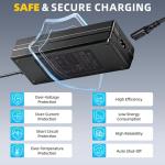 SGS Certified 54.6V 2A Fast Electric Bicycle Charger for 48V Ebike Battery - Fast Charging, Overcharge Protection, Compatible with Ecotric City/Beach, Lectric XP 2.0/3.0, Evercross H5/H7