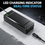 SGS Certified 54.6V 2A Fast Electric Bicycle Charger for 48V Ebike Battery - Fast Charging, Overcharge Protection, Compatible with Ecotric City/Beach, Lectric XP 2.0/3.0, Evercross H5/H7