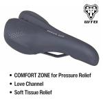 WTB Speed She Bike Seat (Saddle) Wide - Comfortable Thick Padding - Shock-Absorbing Base - Mountain, Urban & E-Bikes (Steel Rail)