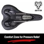 WTB Speed She Bike Seat (Saddle) Wide - Comfortable Thick Padding - Shock-Absorbing Base - Mountain, Urban & E-Bikes (Steel Rail)