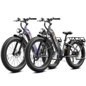 Jasion Thunder Electric Bike for Adults,1800W Peak Fat Tire E Bikes,26''x 4'',80 Miles with 864Wh Removable Battery Ebike, 30+MPH Max Speed Bicycles,Hydraulic Brakes,Front Suspension