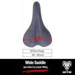 WTB Speed She Bike Seat (Saddle) Wide - Comfortable Thick Padding - Shock-Absorbing Base - Mountain, Urban & E-Bikes (Steel Rail)