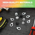 ZukoCert 24-Pack Universal Bike Axle Nut & Washer Kit – M8/M9.5/M10 Replacement Set for Mountain, Road & E-Bikes