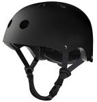 Tourdarson Skateboard Helmet Impact Resistance Ventilation for Youth & Adults (Black,Large)