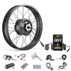 BAFANG Ebike Conversion Kit 48V 1000W - Rear Hub Motor for 20" Fat Tire Bikes with SW2-M58 Display (No Battery Included) | Conquer Deep Snow, Winter Trails, Sand & Off-Road Terrain